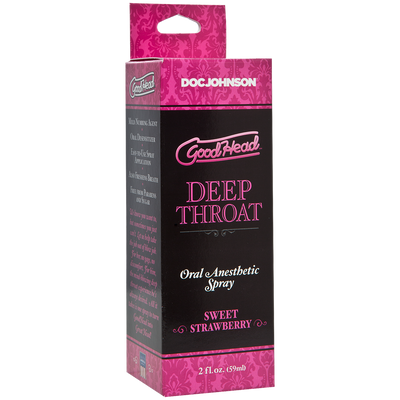 Boxed packaging for Good Head deep throat spray