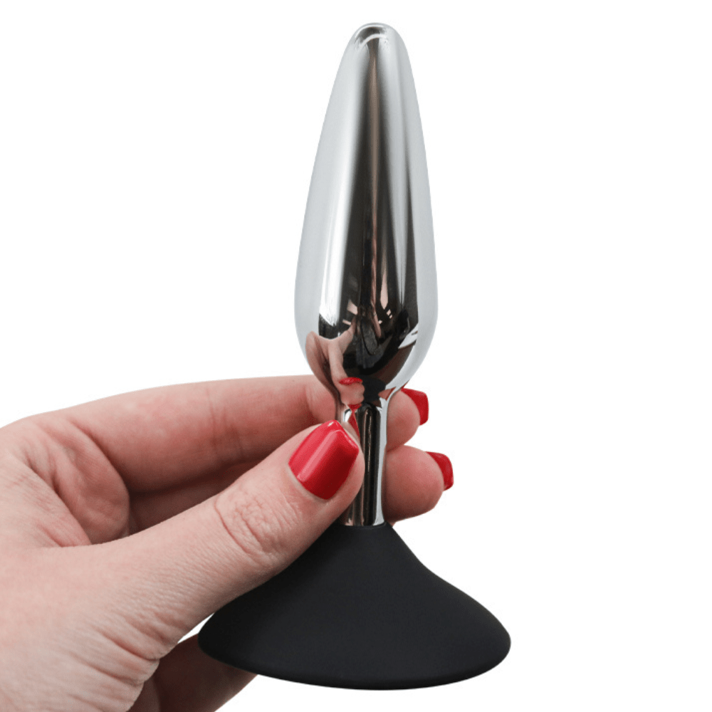 Tapered Metal Butt Plug With Flared Base TooTimid.com Tapered Metal Butt Plug With Flared Base TooTimid.com