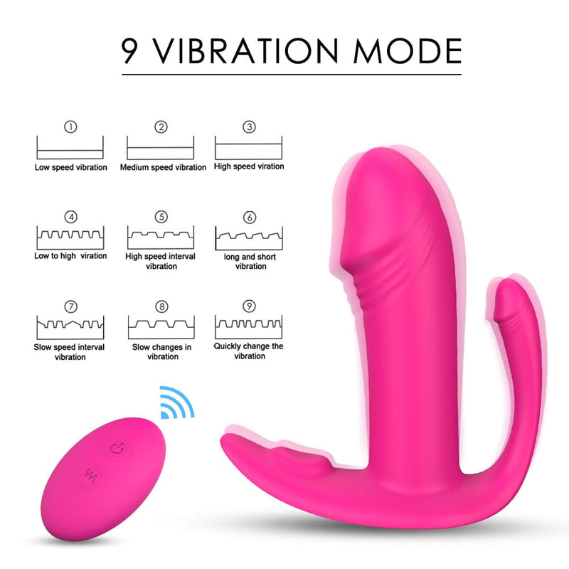 9 vibration modes controlled by wireless remote.