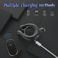 Rechargeable double head cock ring with wireless remote.