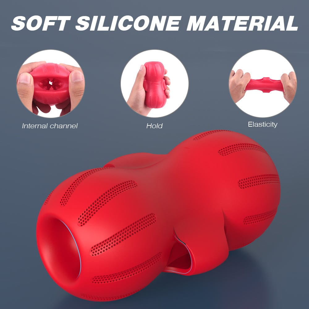 Masturbator is made of soft silicone.