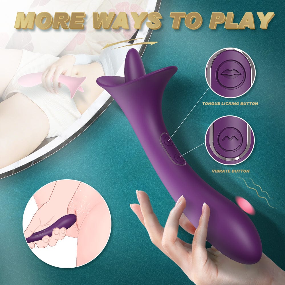 Shop Dual Ended Flickering Tongue Vibrator