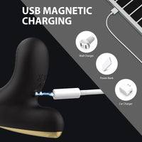 Prostate and ball massager is rechargeable.