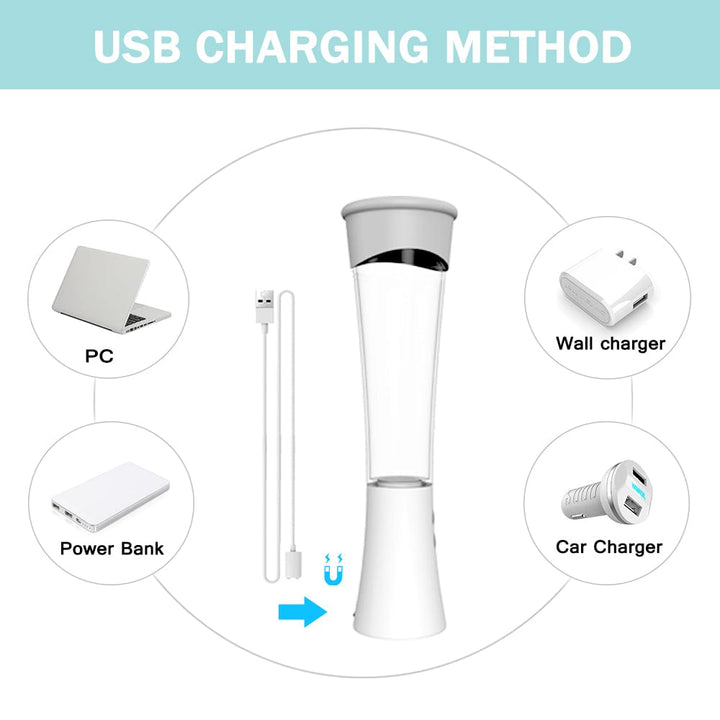 Vibrating penis pump is rechargeable.