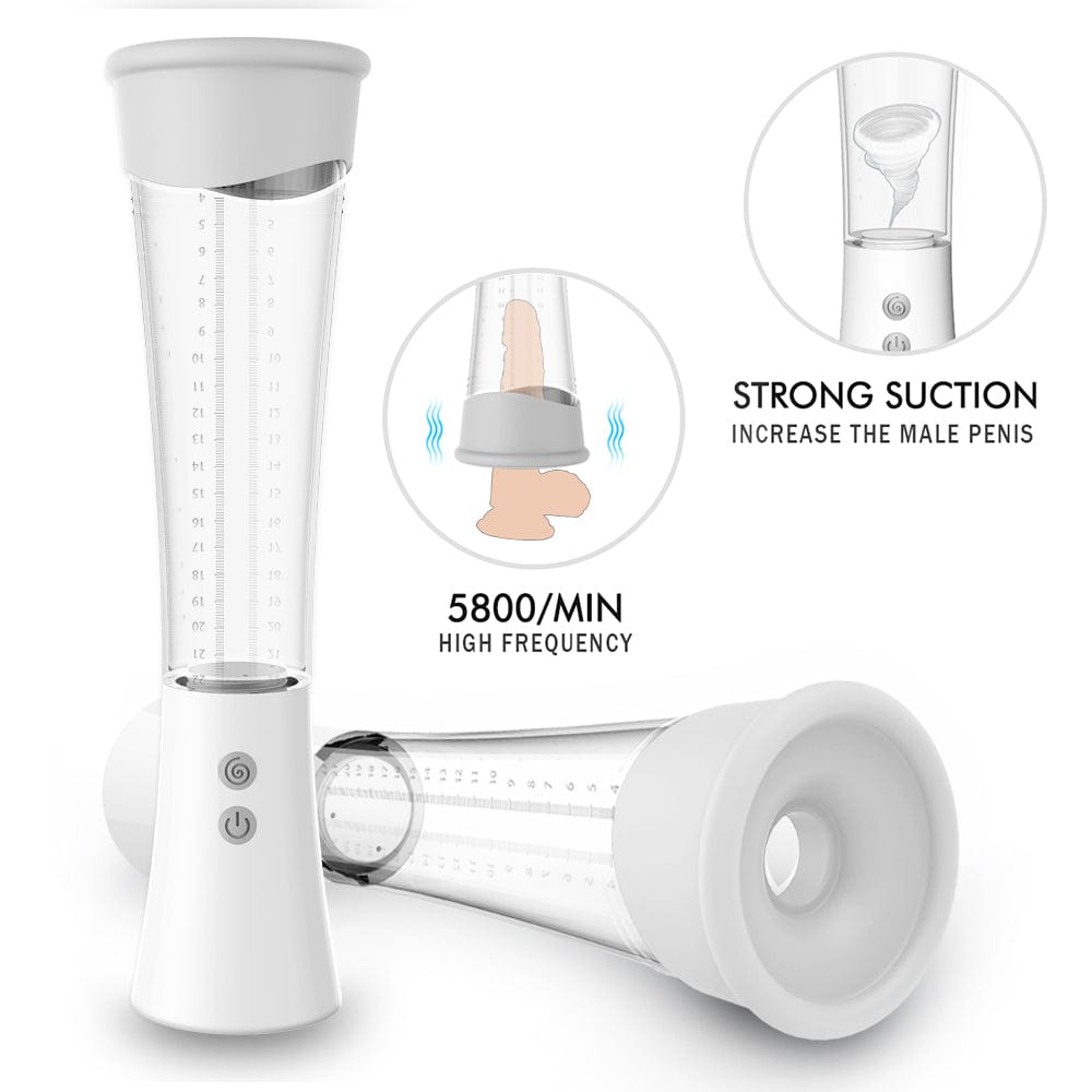 Vibrating penis pump with strong suction.