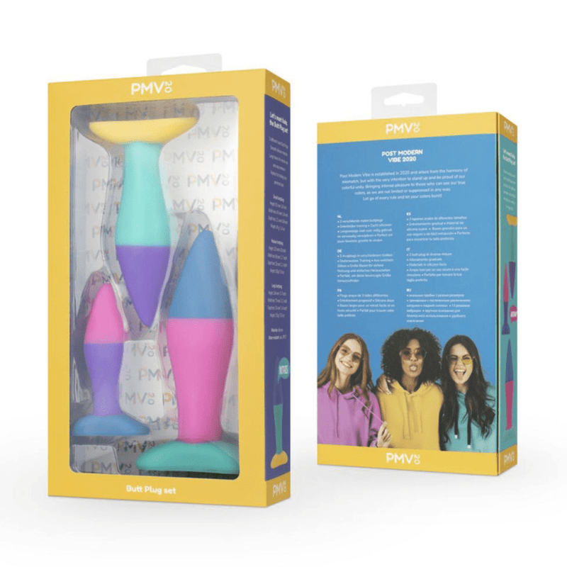 Koda anal plug set product packaging.