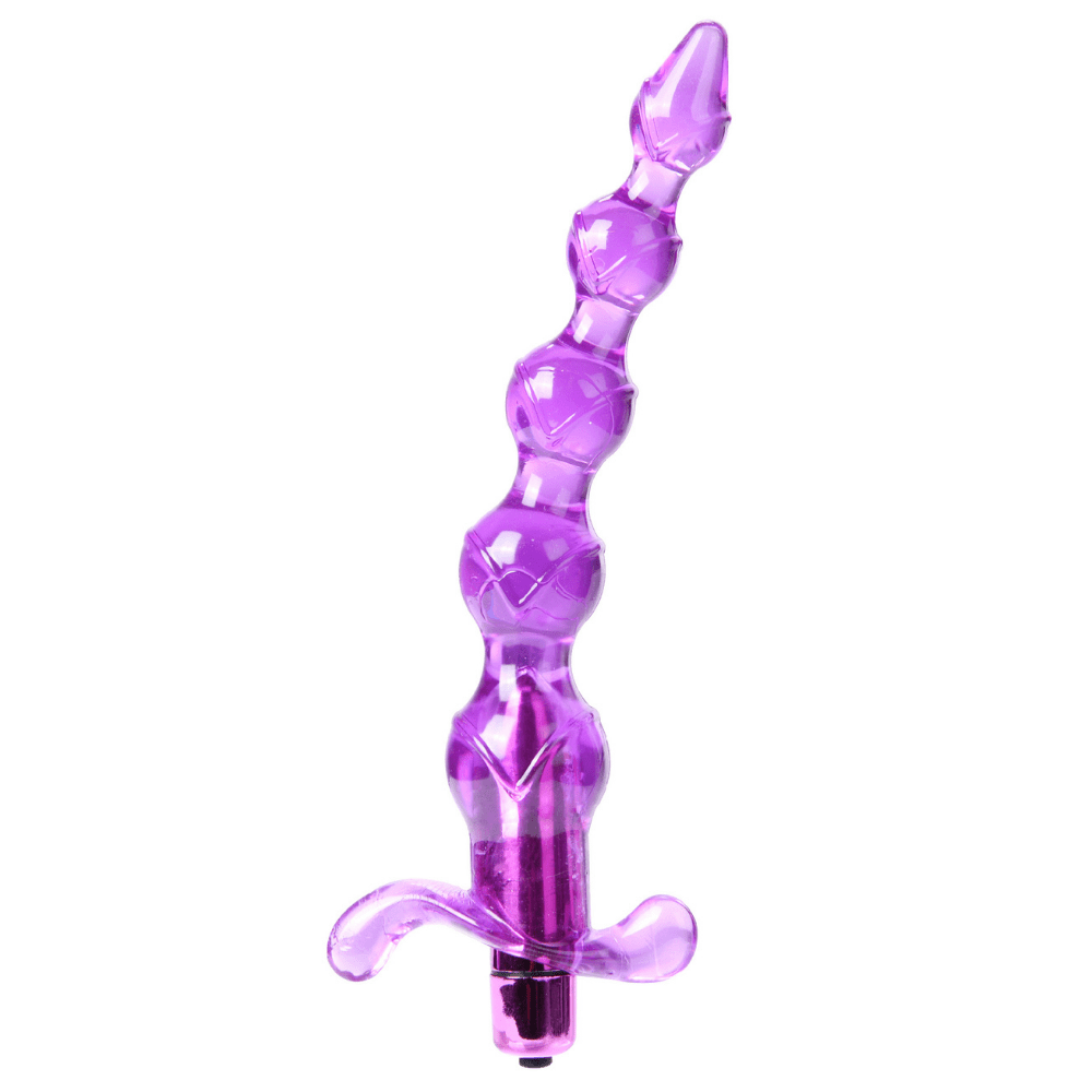 Image of the purple anal bead, size large.
