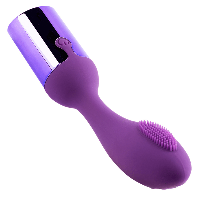 Another image of the G-spot vibrator with a close-up of the ticklers on the stimulator.