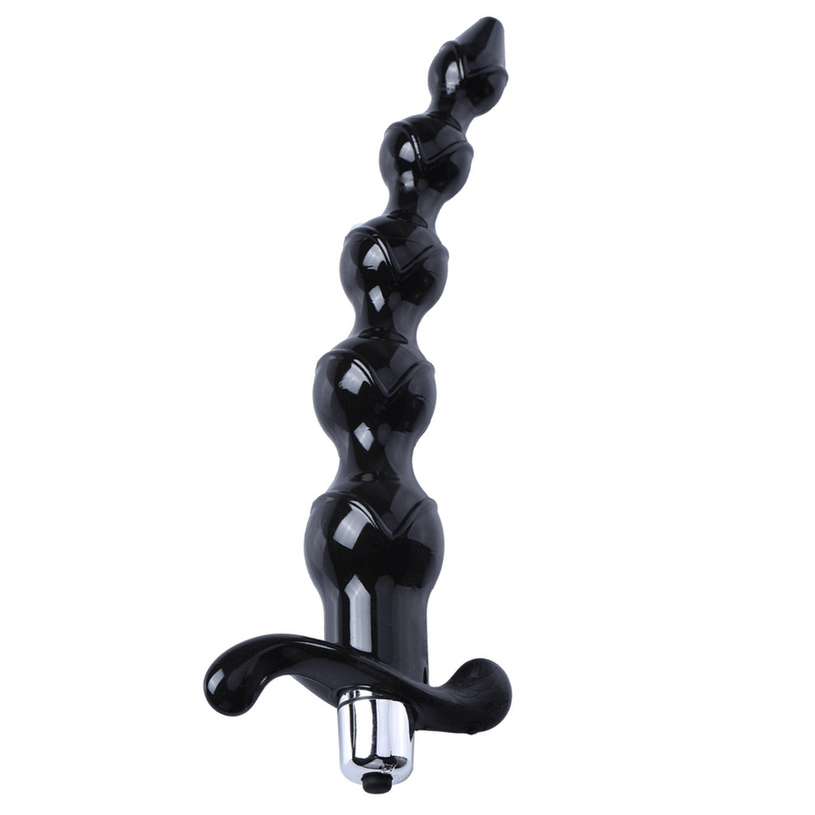 Image of the black anal bead, size large.