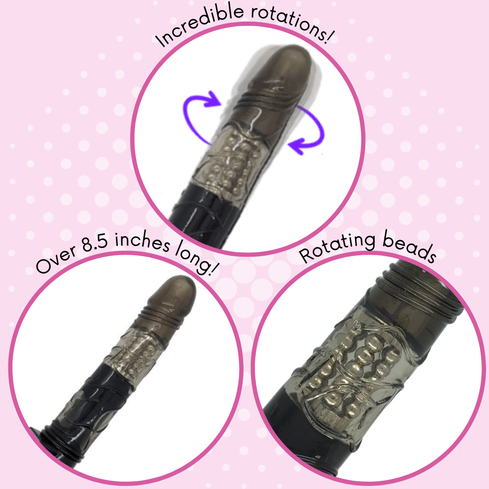 Incredible rotations! Over 8.5 inches long! Rotating beads!