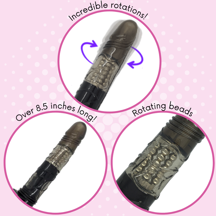 Incredible rotations! Over 8.5 inches long! Rotating beads!