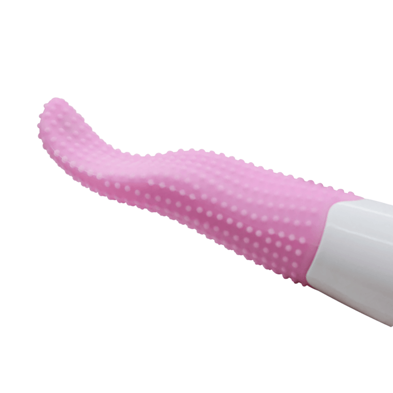 Flexible tongue vibrator with strong vibrations