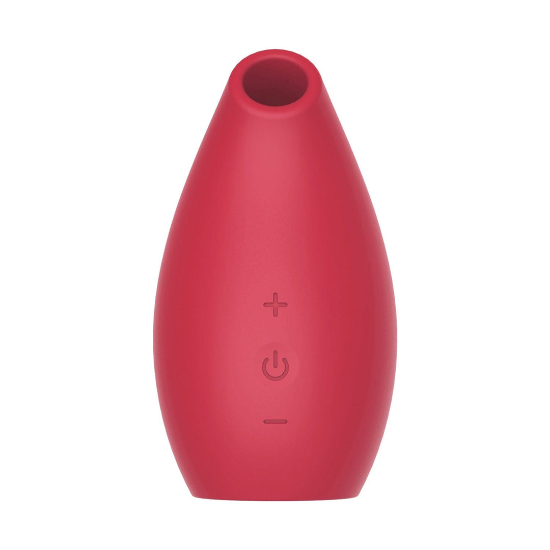 Bright red air pulse clitoral stimulator