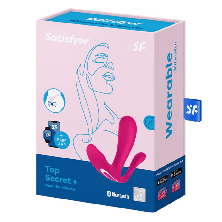 Product packaging of wearable vibrator.