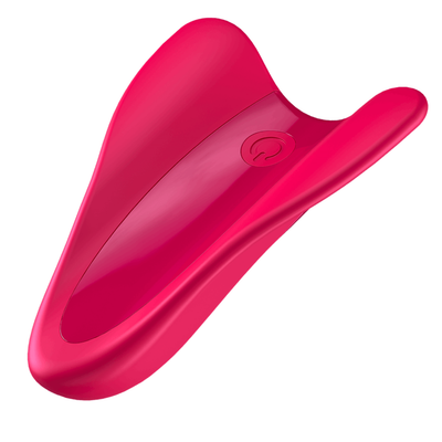 Image of the red finger vibrator.
