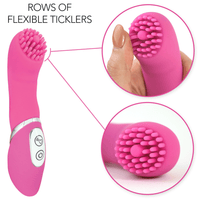 Rows of flexible ticklers.