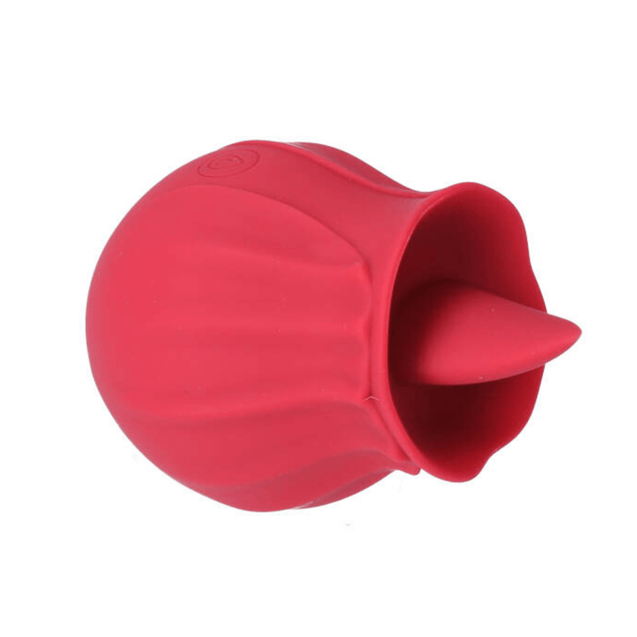 Bright Red Flickering Tongue Rose Stimulator