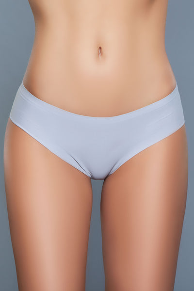 Model facing foward wearing grey seamless panties