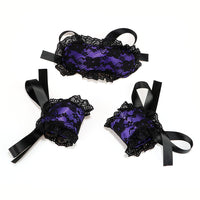 Intimate Bondage Kit For Couples - Silk Lace Blindfold & Cuff Set - Bondage