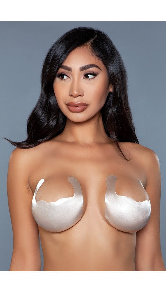 Beige nude color u-shaped breast lifting stickers.