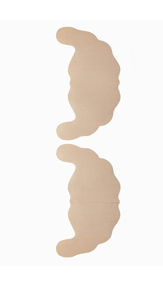 Beige nude color breast lifting stickers.