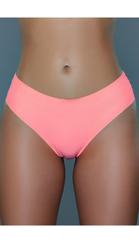 Coral mid-rise brief panties.