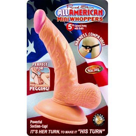 All American Mini Whopper Curved 5 Inch - Dildos