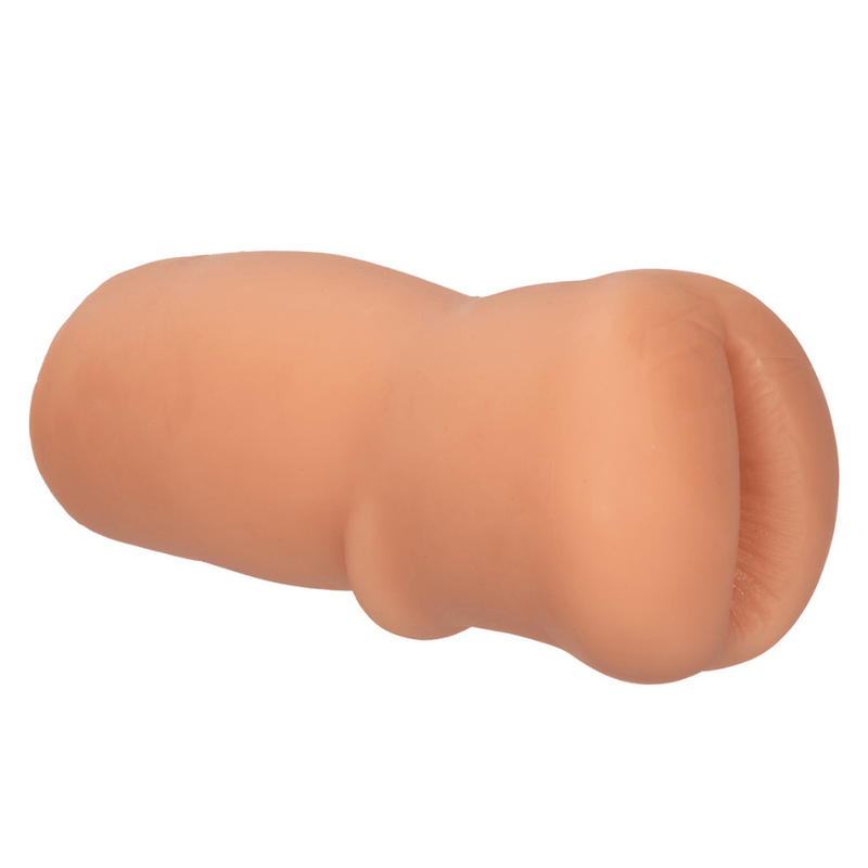 Image of the masturbator from the side, showing the entrance.