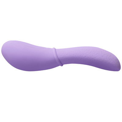 Image of the vibrator from the side and turned upside down.