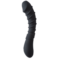 Image of the vibrating dildo turned to the side and standing upright.