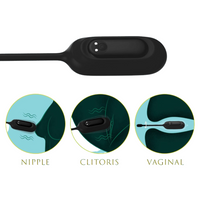Vibrating kegel egg can be used for nipple stimulation, clit stimulation, or inserted vaginally.