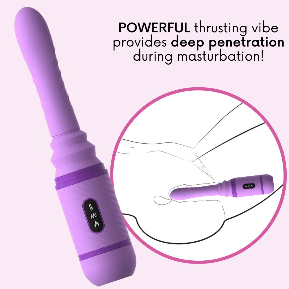 Thrusting Vibrating Silicone Dildo | Thrusting Sex Toy For Women TooTimid.com Thrusting Vibrating Silicone Dildo | Thrusting Sex Toy For Women TooTimid.com