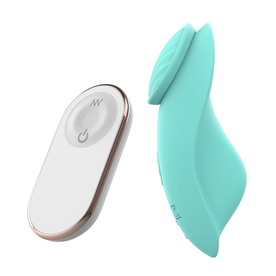Rechargeable panty vibrator with magnetic closure
