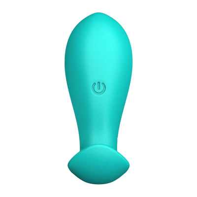 Wearable couples vibrator from the front.