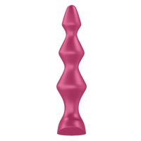 Image of Satisfyer Lolli-Plug Silicone Vibrating Butt Plug which features 12 functions of powerful vibrations and 2 internal motors for intense vibration throughout the shaft.