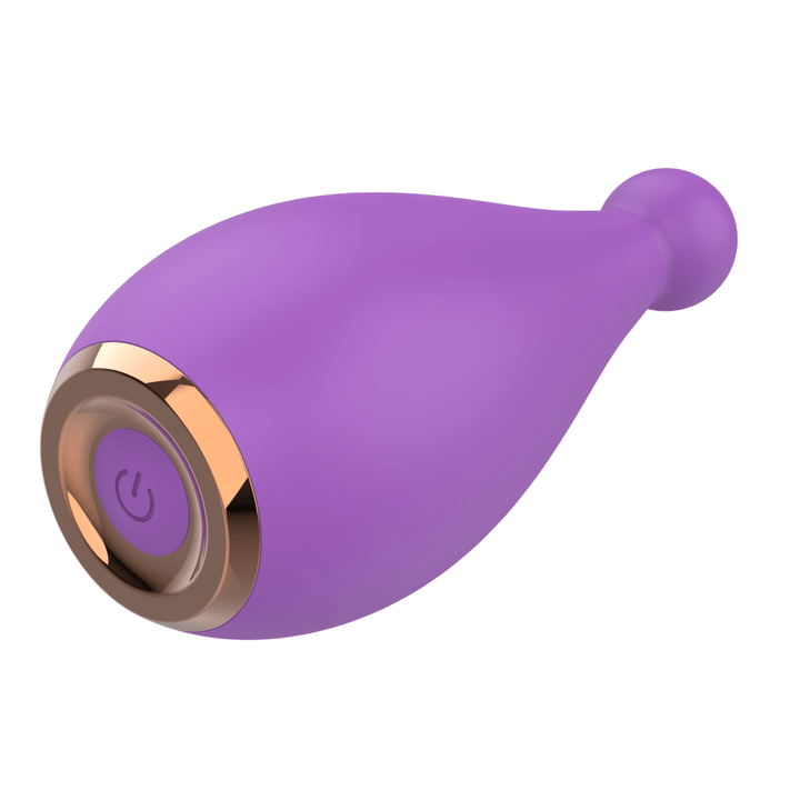 Bottom view of button on stimulator.