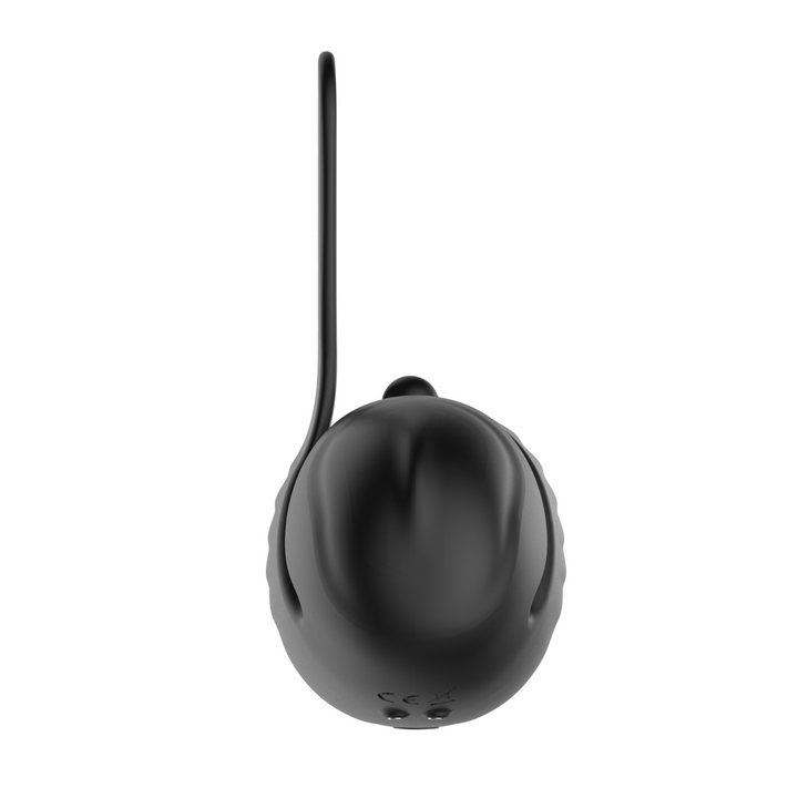 vibrating penis tip stimulating massager with strap up facing back