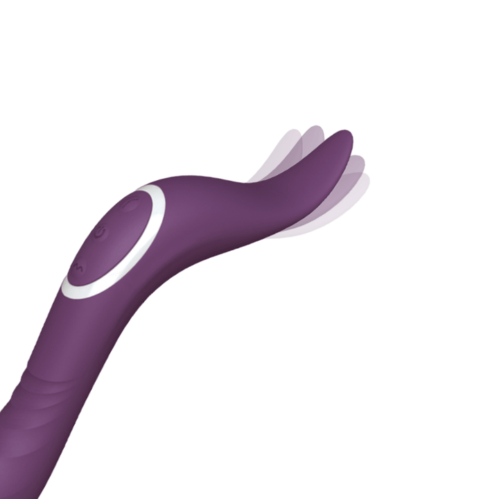 Image of luxury flickering tongue vibrator. This tongue can be used to stimulate your clitoris or nipples. Use the other end of the product for internal stimulation!