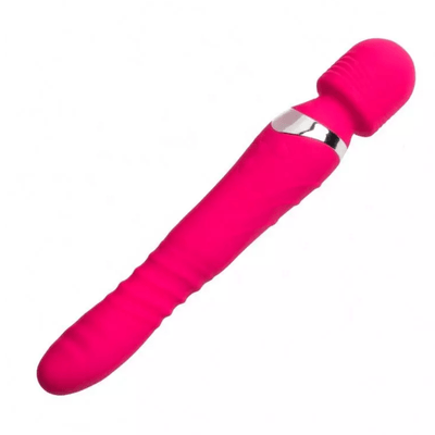 Image displays the head of a Ultra Thrust-Her Vibrating Silicone Wand.