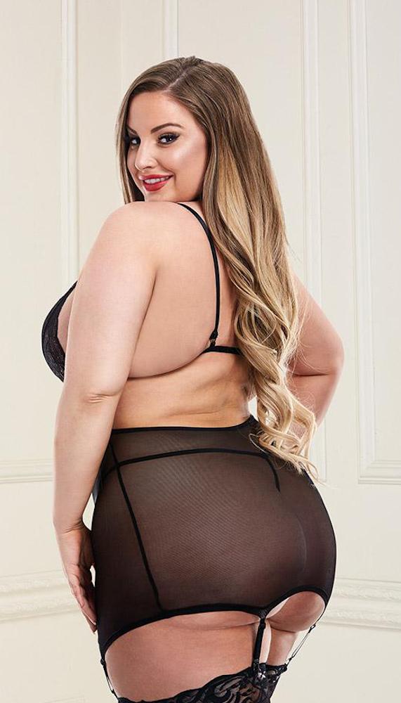 Sexy Strappy Mini Dress and G-String Set - Lingerie