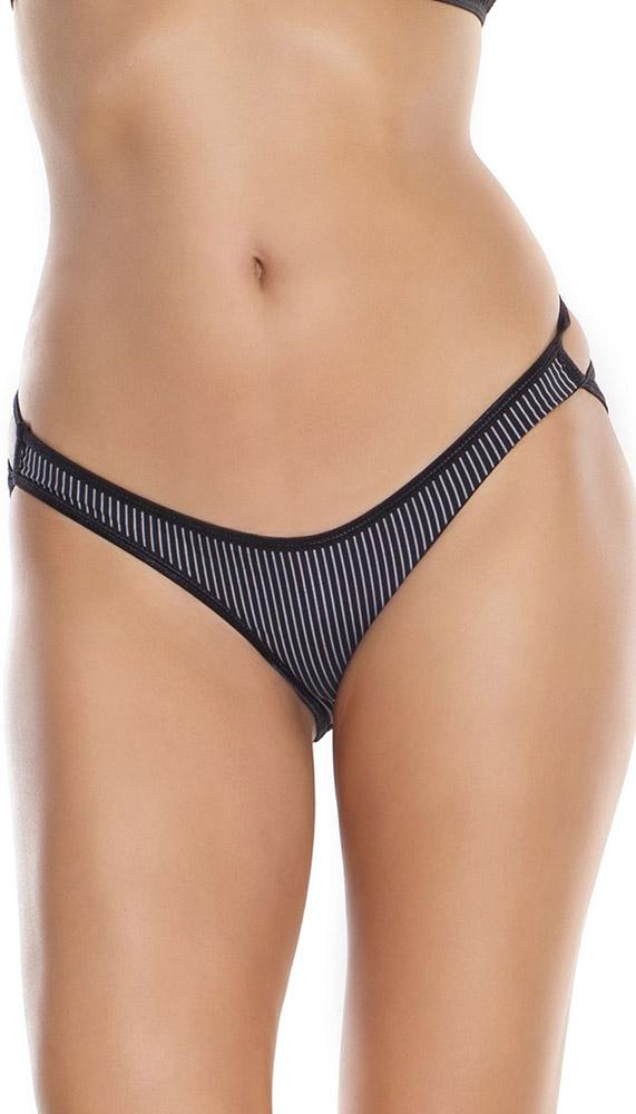 Seductive Strappy Crotchless Panty - Lingerie