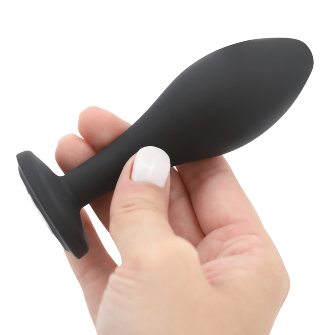 Image of the anal plug being held in hand.