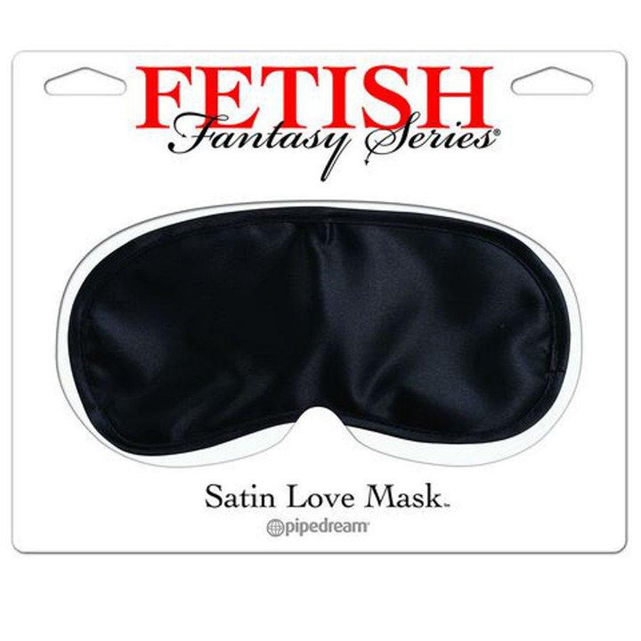 Satin Love Mask - Black - Bondage