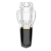 vibrating male masturbator facing back