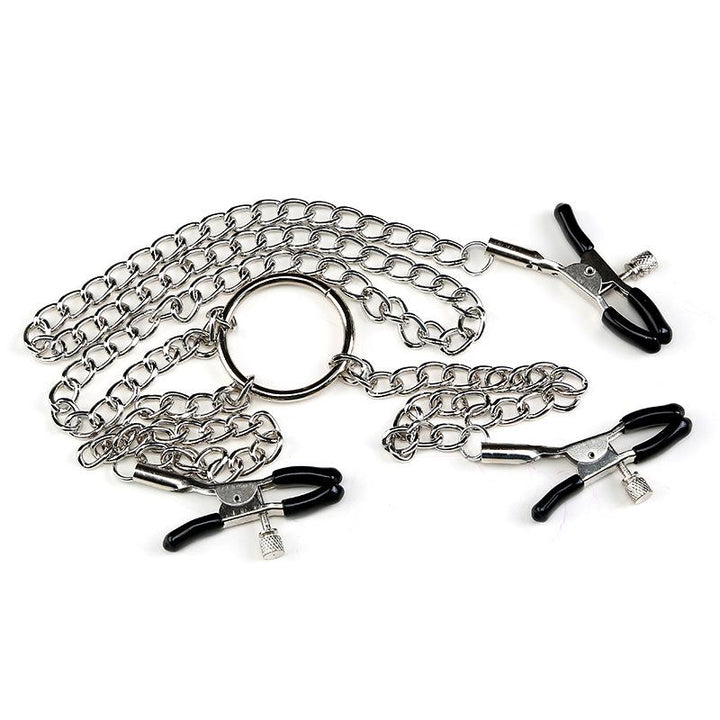 Adjustable Metal Nipple Clamp Set - Bondage