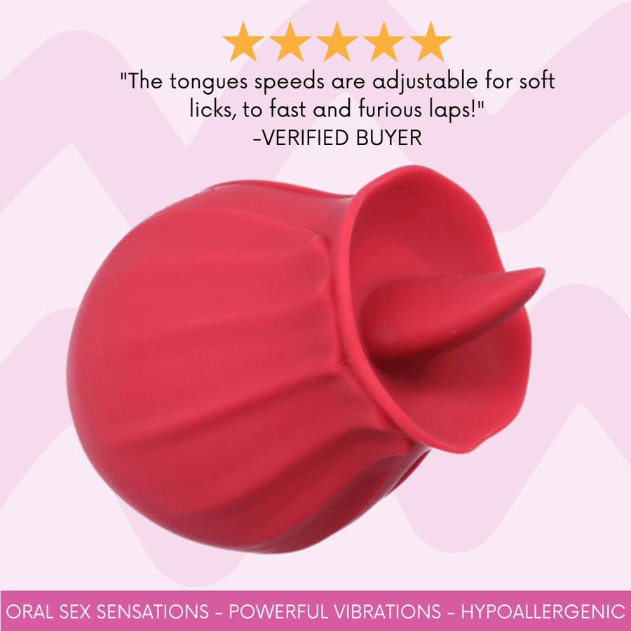 The tongues speeds are adjustable for soft licks, to fast and furious laps! Verified buyer. Oral sex sensations. Powerful vibrations. Hypoallergenic.