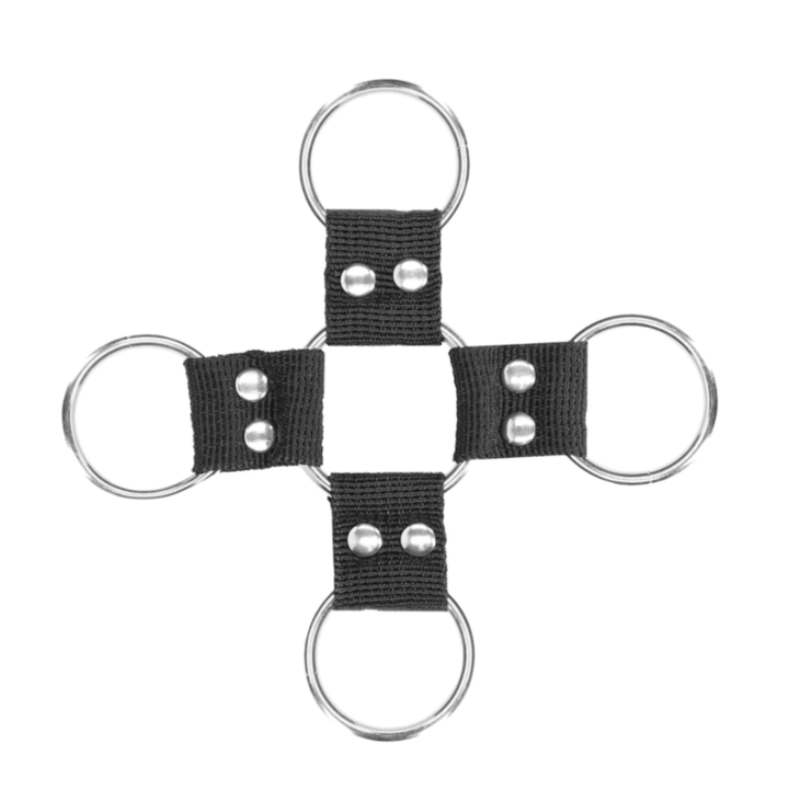 image displays up close shot of a hogtie.