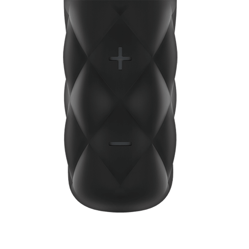 Close-up image of the bottom of the bullet, showing the control buttons.