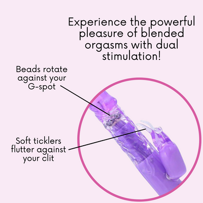 Rabbit can be used to help achieve blended orgasms! 