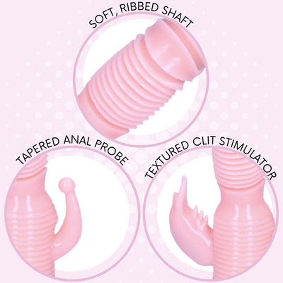 soft shaft, tapered anal probe, clit stimulator